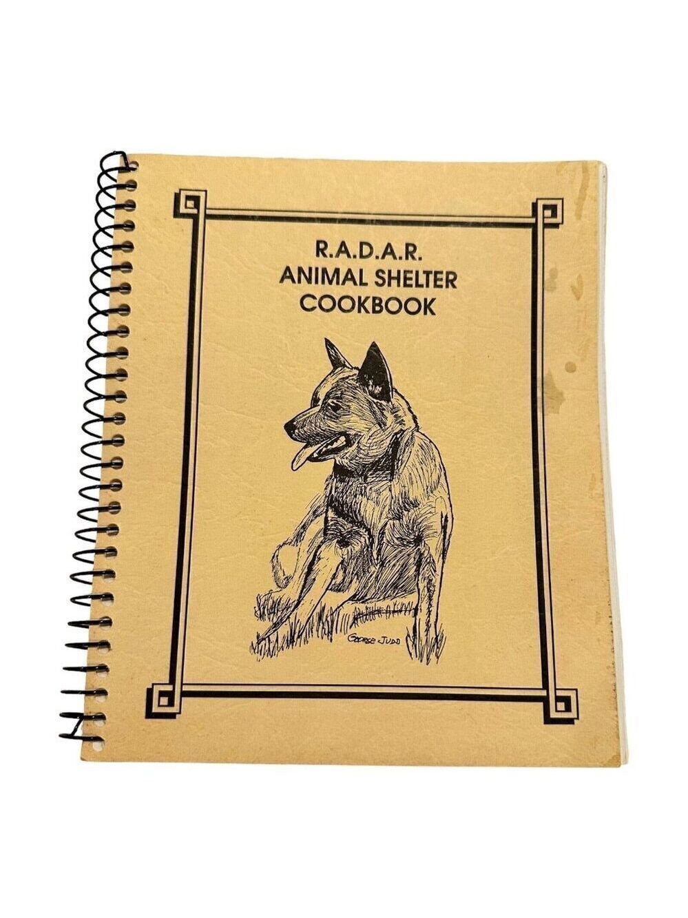 RADAR Animal Shelter Cookbook Spiral Bound Vintage 1980s Lawson MO